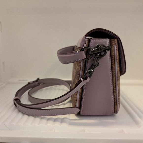 Coach Cassie 19 in Soft Lilac and Tan with Pewter hardware - Picture 7 of 13